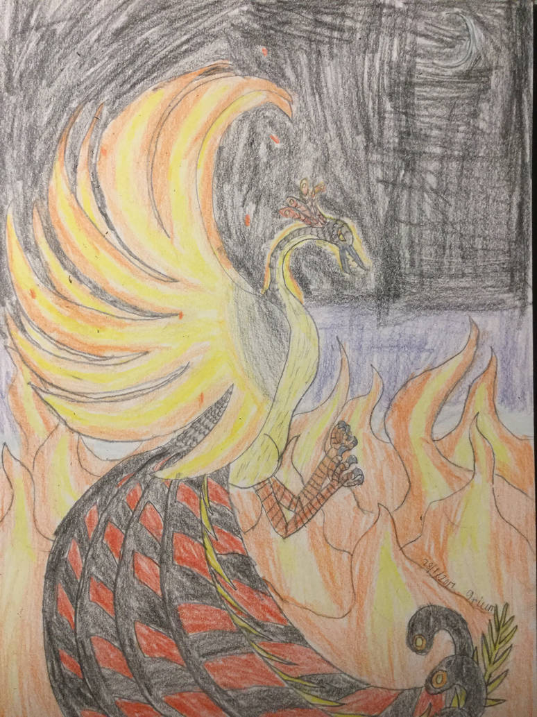 Phoenix Emerging From Fire. by 9rium74-79 on DeviantArt
