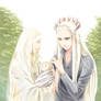 Thranduil and the Queen with Newborn Legolas