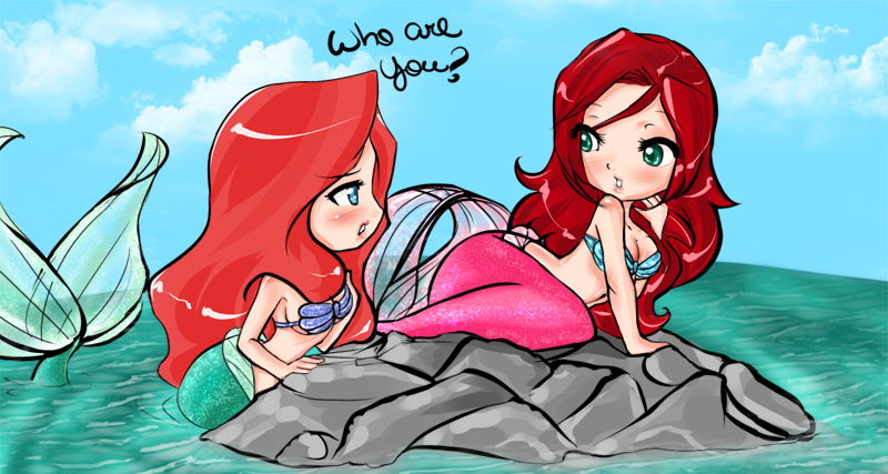 :Ariel and the Pink Mermaid: