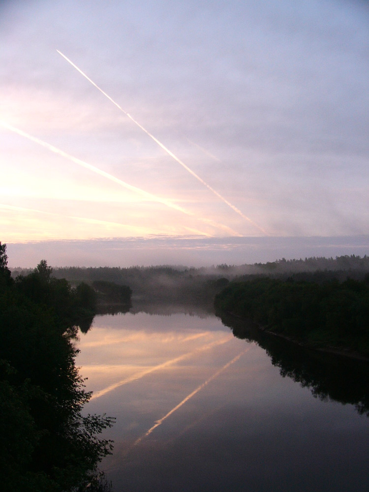 Morning on the river Kapsha