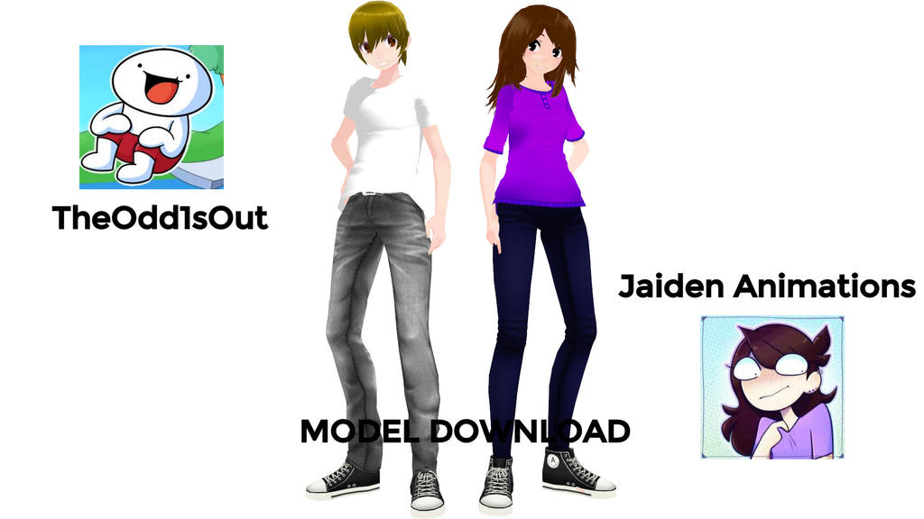 MMD TheOdd1sOut And Jaiden Animations {Model DL} by Aclgamer on DeviantArt.