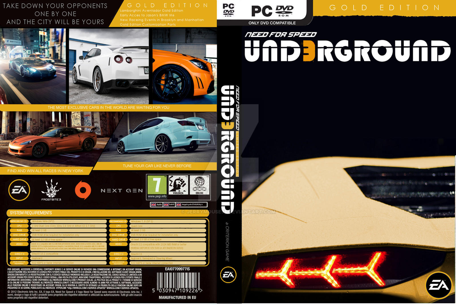 NFS Underground 3 - Gold Edition Cover PC