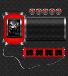 Cybertonic Red Premade 30k IMVU Layout