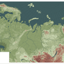 Topographic map of Eurasia