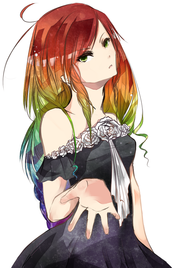 The Girl With The Rainbow Hair By Sontancer On Deviantart