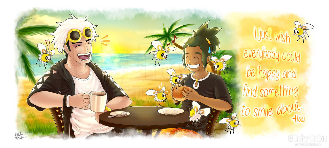 Ruby Tal Con Guzma and Hau - Cup Design by Ruby-Talon on DeviantArt