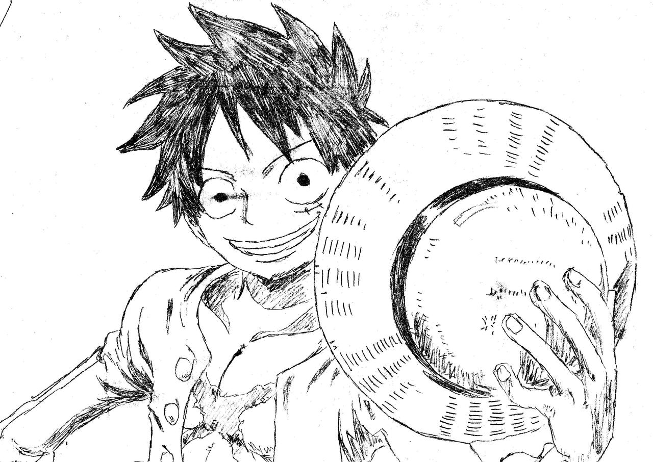 One Piece Luffy Drawing By Lenarax On Deviantart One Piece Luffy Drawing By Lenarax On Deviantart