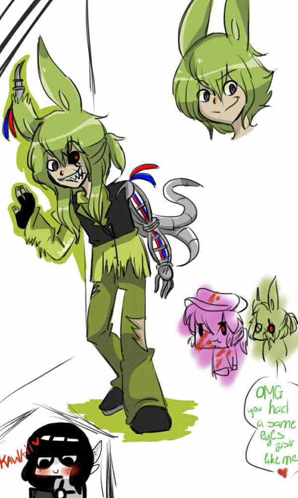 springtrap design back by oOoJulyRoseoOo on DeviantArt