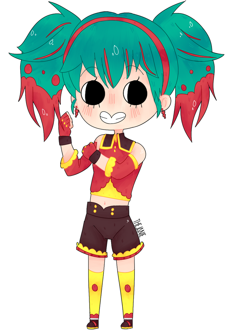 Chibi Hatsune Miku: Raspberryism by LittlesBlueSeas on DeviantArt
