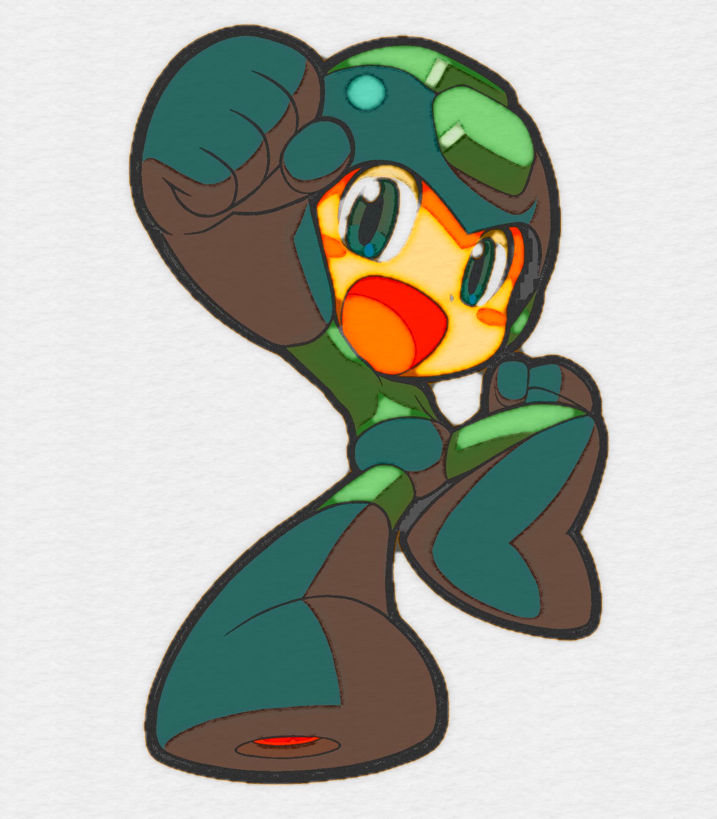Chibi Mega chibi Mega man by HelpTheLegends on DeviantArt