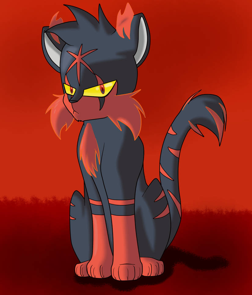 Litten's firts evolution by dolphin2 on DeviantArt