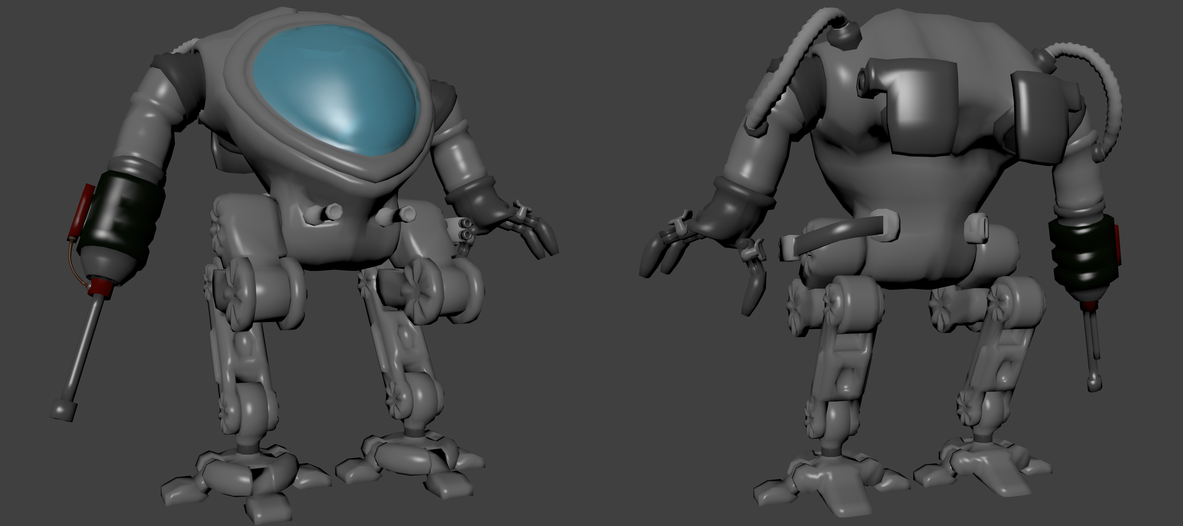 Mech Back Side Mech Front and back by mykasco on DeviantArt