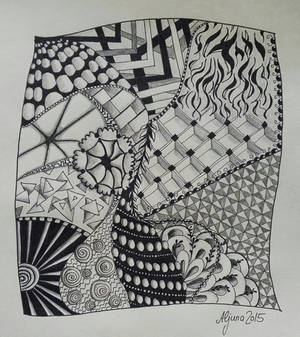 Zentangle in Black and White