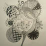 Zentangle flower