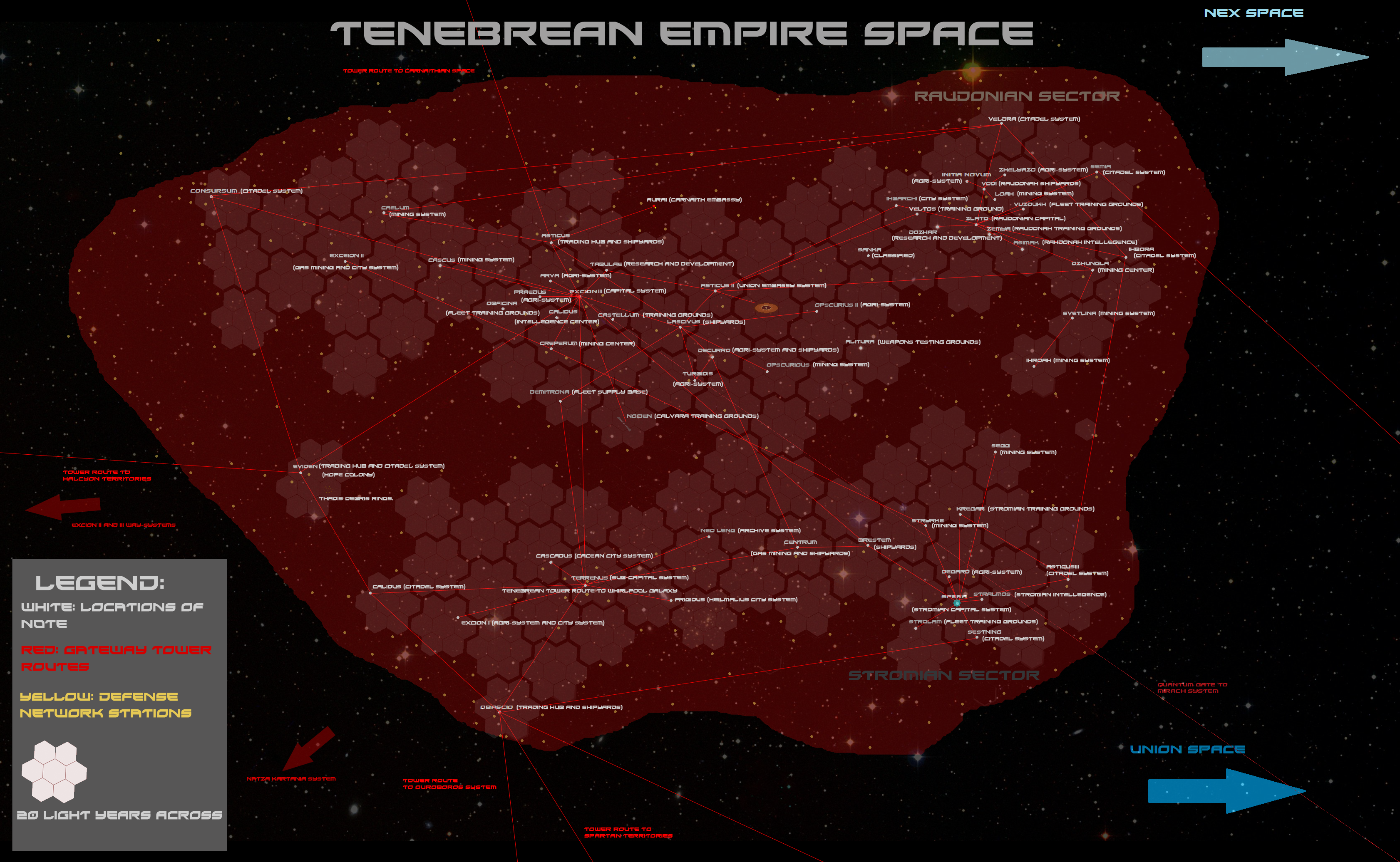 Tenebrean Empire Territory