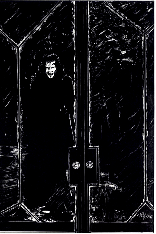 DRACULA at Lucy's Door window