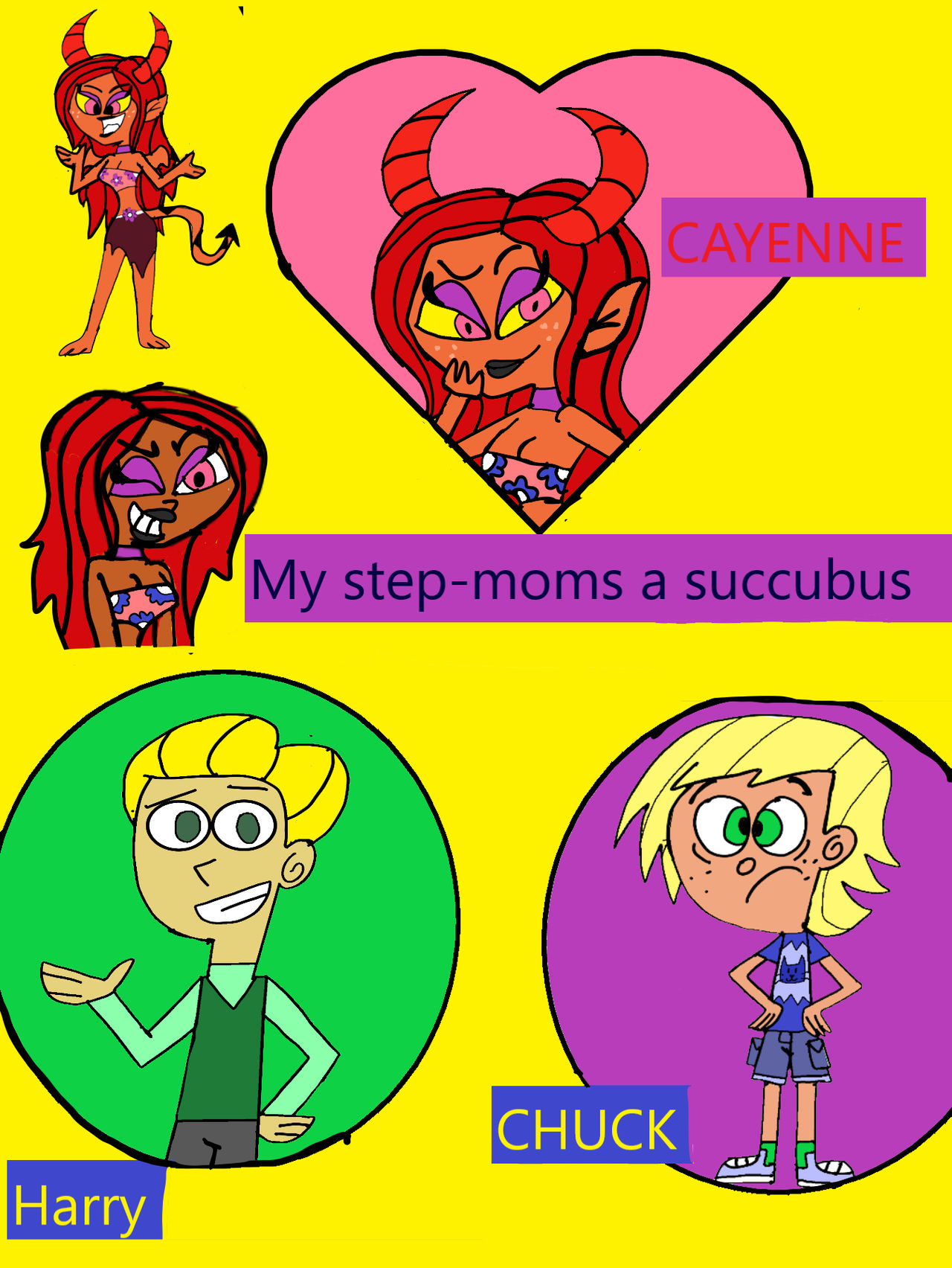 My stepmoms a succubus by sketchpad444 on DeviantArt