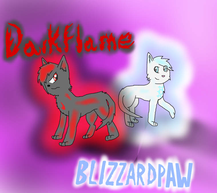 Darkflame and Blizzardpaw