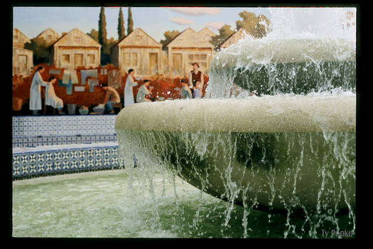 Fountain With Mural