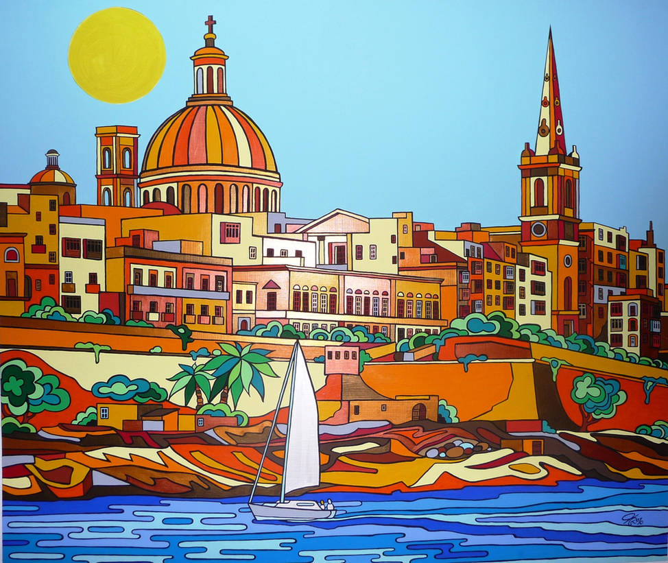 Entrance to Valletta by Evilpainter
