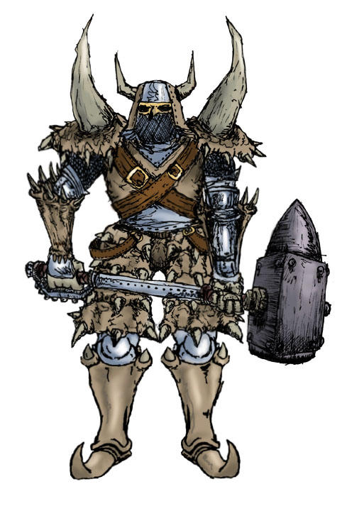Diablos Armor Art - Monster Hunter Frontier Art Gallery