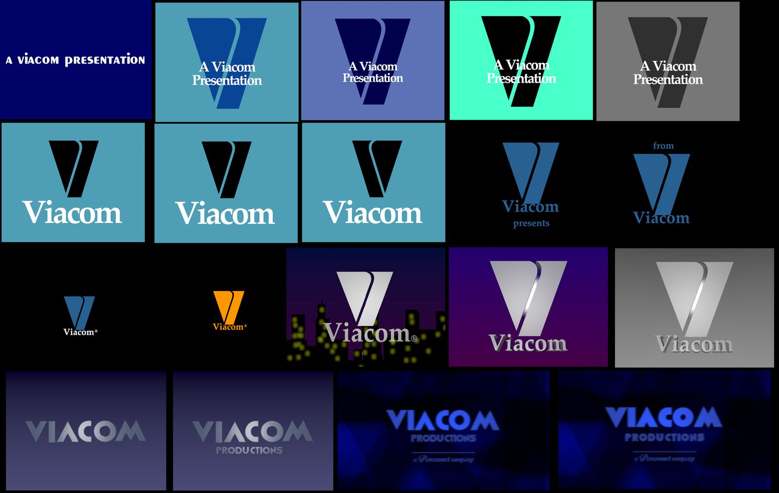 All Viacom logos by Hebrew2014 on DeviantArt