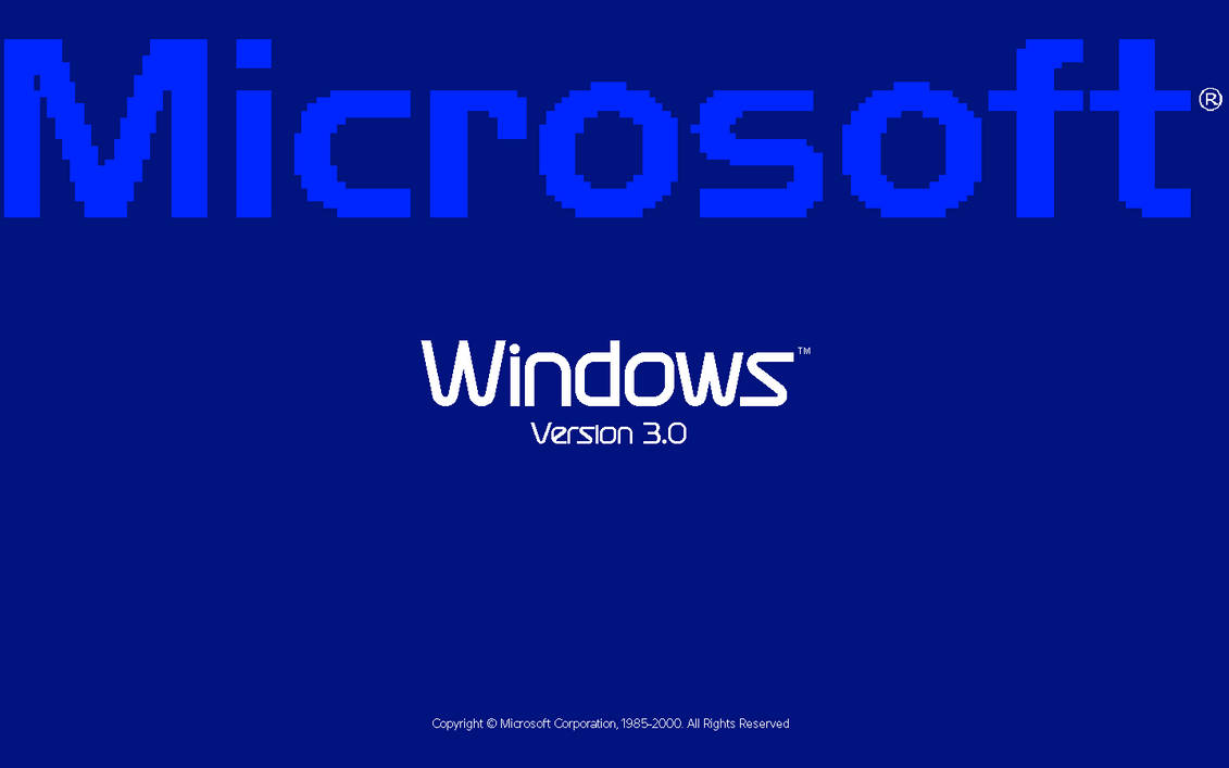 Microsoft Windows 3.0 (1985) Boot Screen (Remake) by Hebrew2014 on ...
