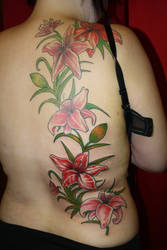 floral back piece