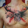 skull chest piece