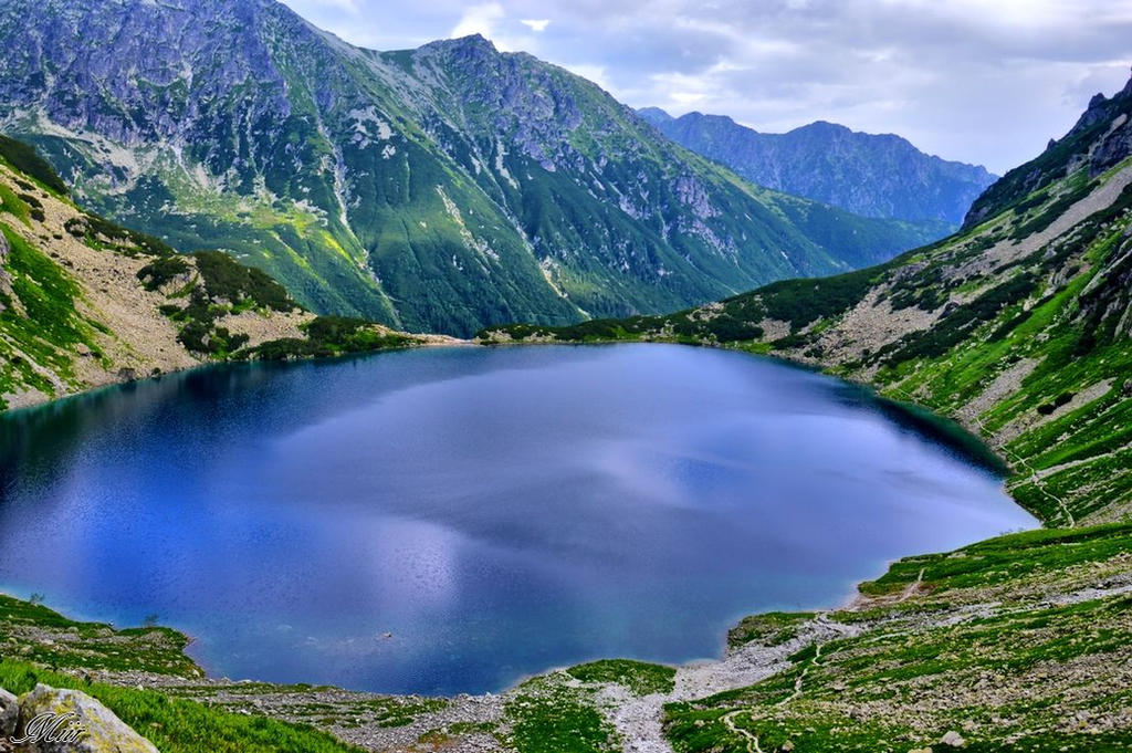 Pond in the mountains.