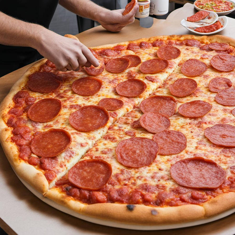 Giant Pepperoni Pizza by megasonic1000 on DeviantArt