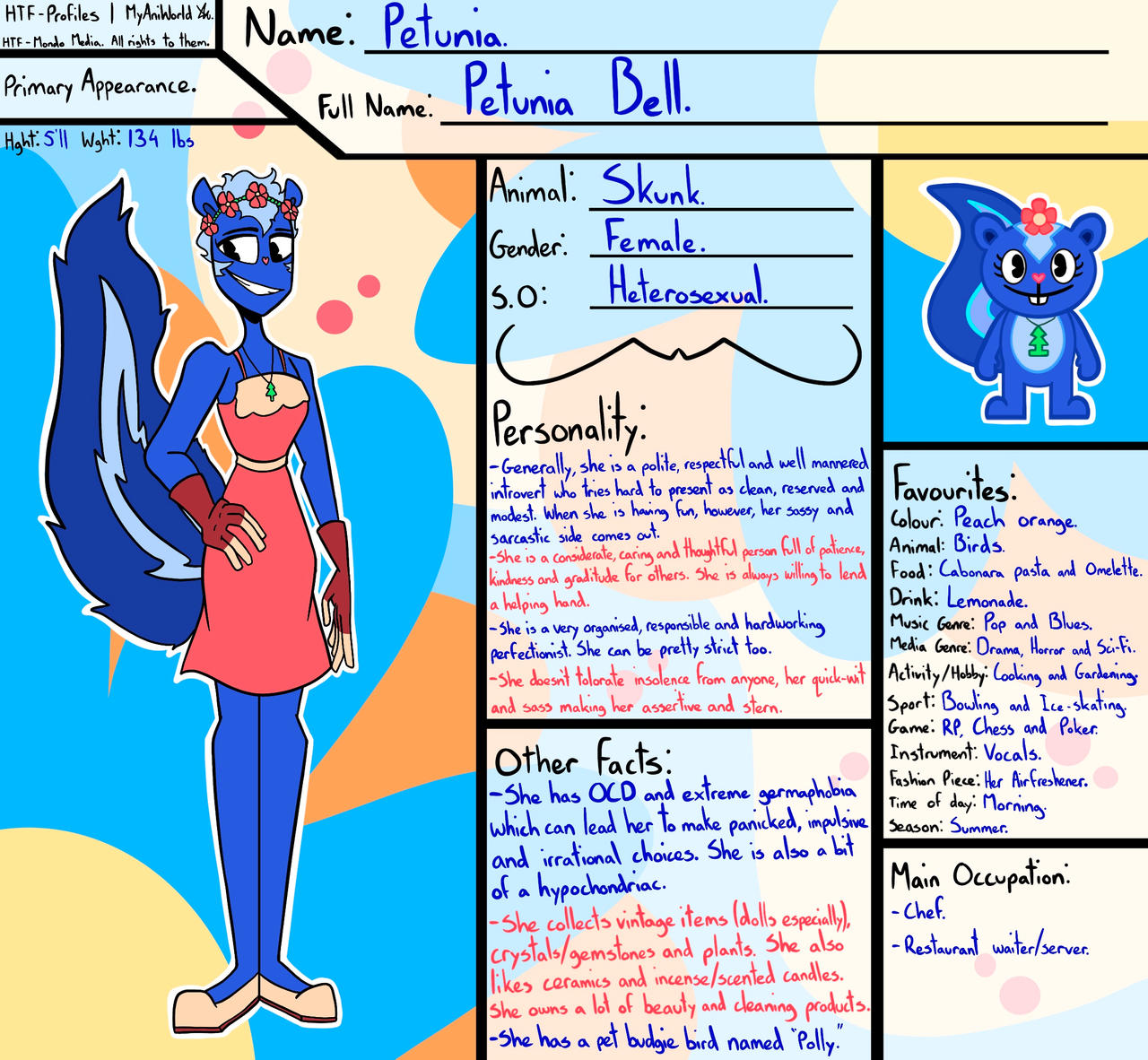HTF Profile - Petunia. by MyAniWorld on DeviantArt
