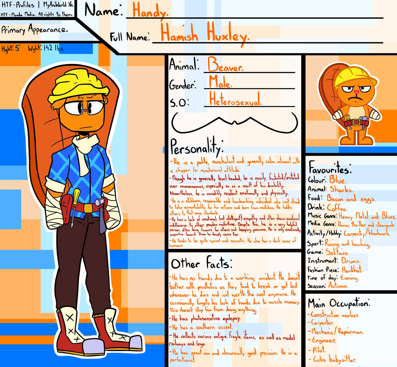HTF Profile - Handy. by MyAniWorld on DeviantArt