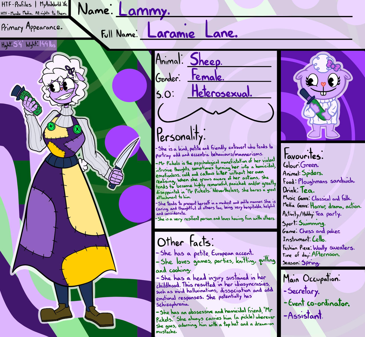 HTF Profile - Lammy. by MyAniWorld on DeviantArt