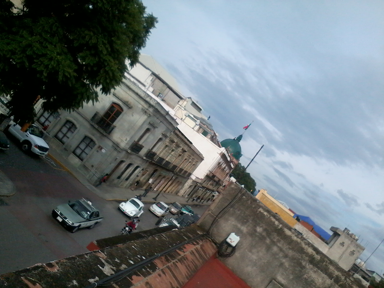 On a roof