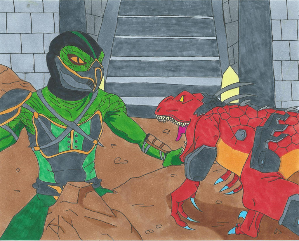 Blue Vs Riptor Reptile Vs Riptor by Bluexorcist93 on DeviantArt