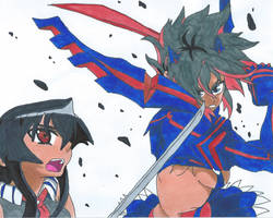 Akame Vs Ryuko Matoi