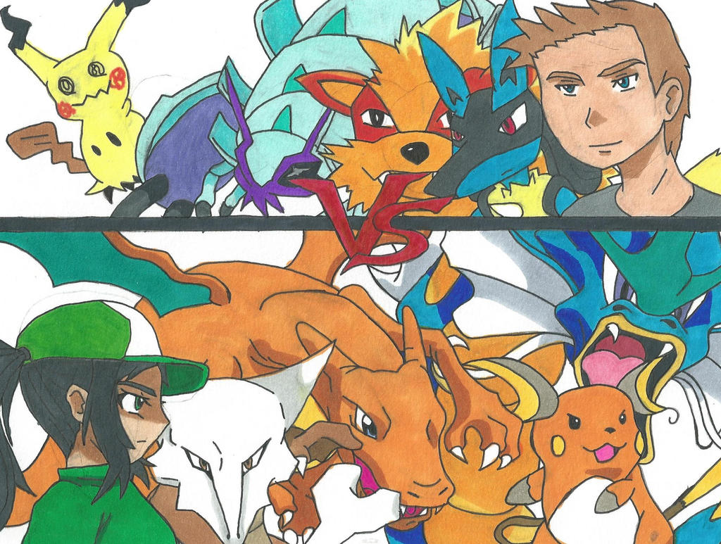 Pokemon Battle- Rivals by Bluexorcist93 on DeviantArt