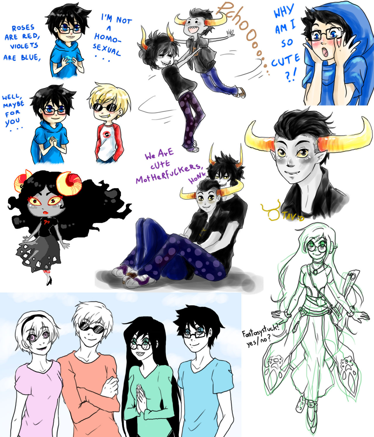 small Homestuck art dump