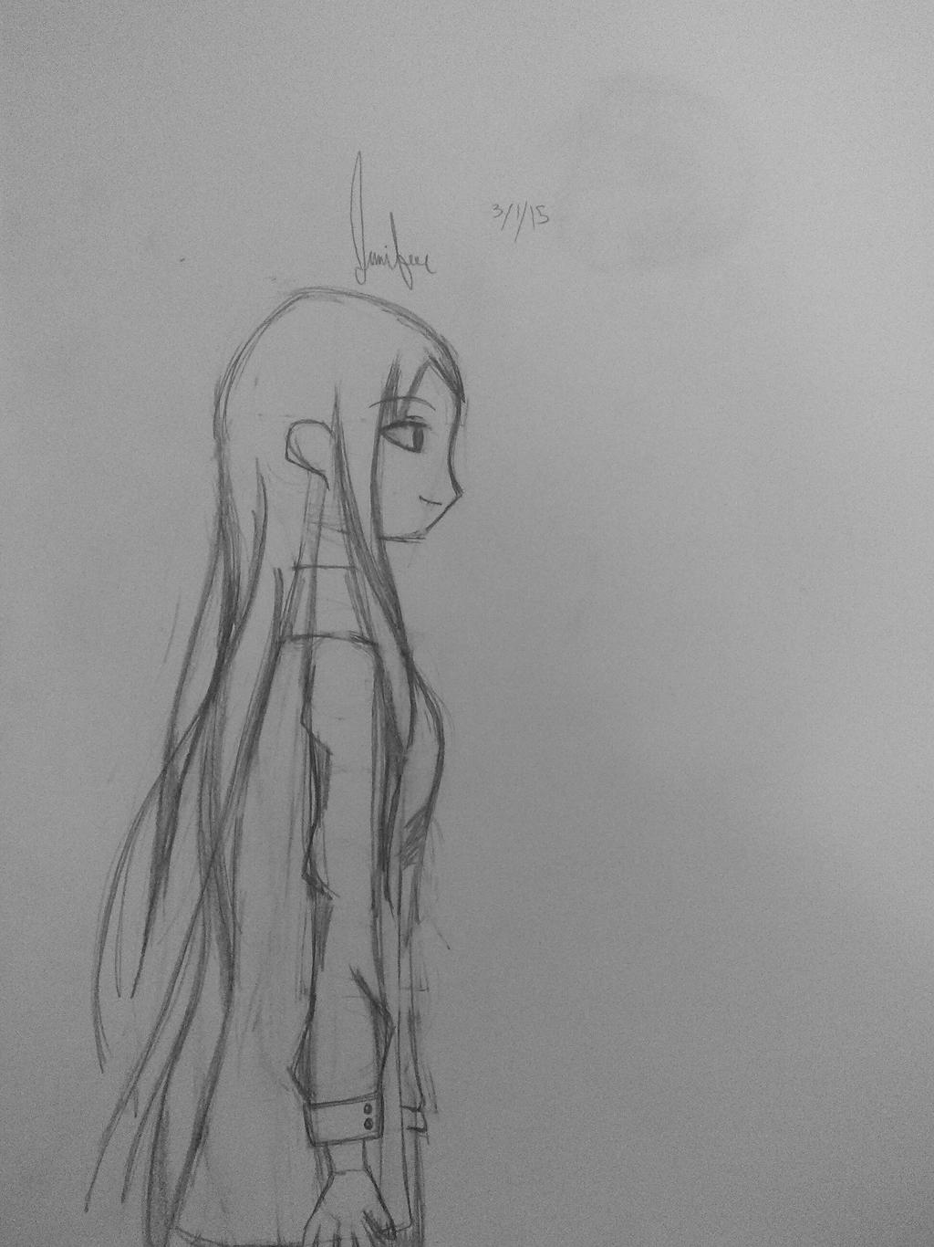 Anime Girl Side View By Cats531 On Deviantart
