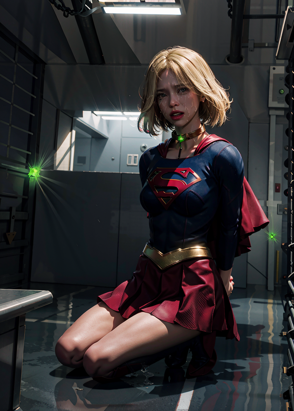 supergirl captured traped by kryptonite by wssssj on DeviantArt