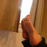 Karinas Feet At The Window