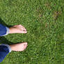 Karinas Feet - Barefoot Outside