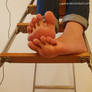 Karinas Feet- Barefoot on the Ladder