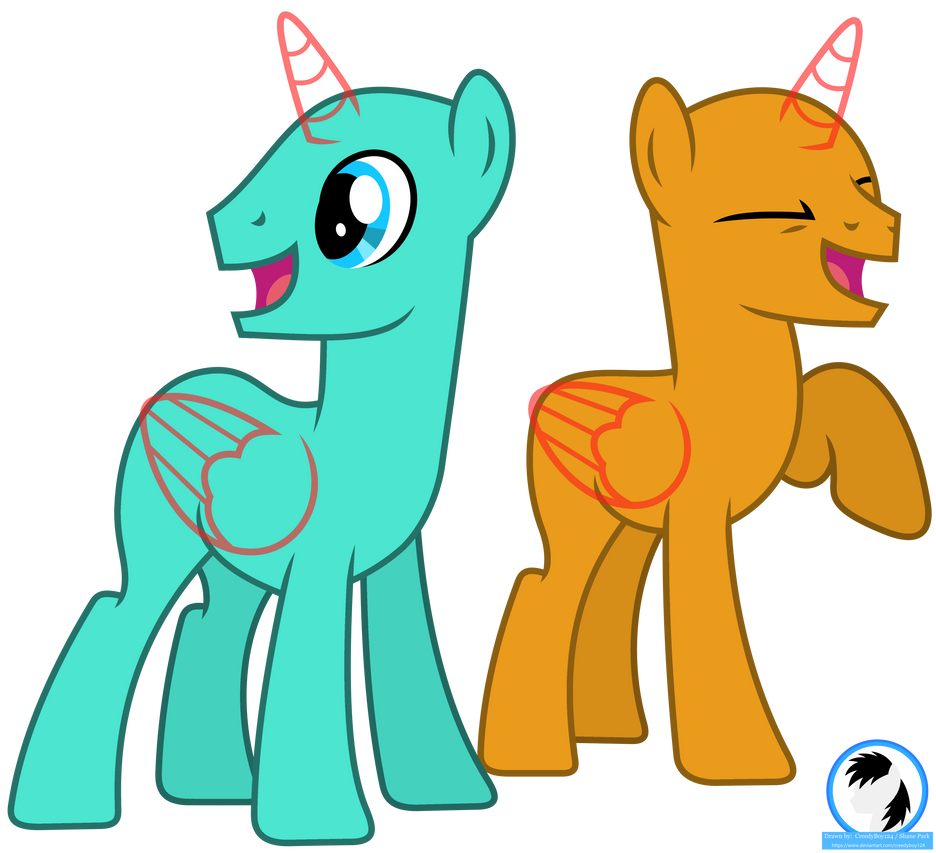 Happy Base Two stallion's happy base by CreedyBoy124 on DeviantArt