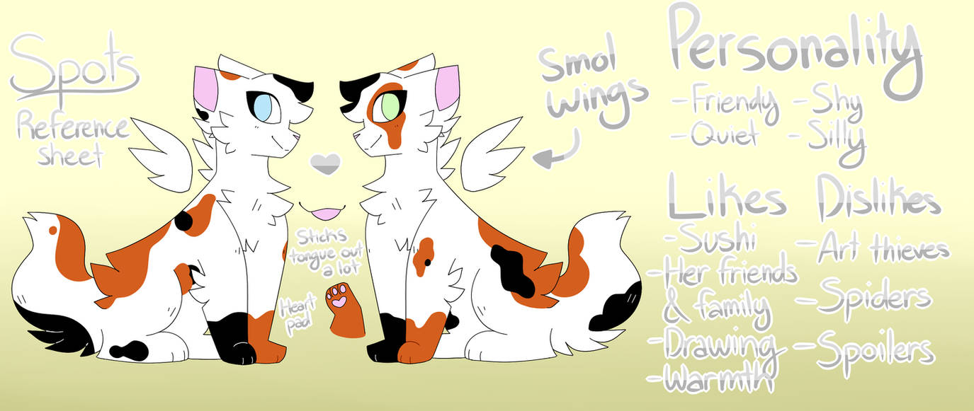Spots Reference Sheet (Updated) by CrystalCalico on DeviantArt