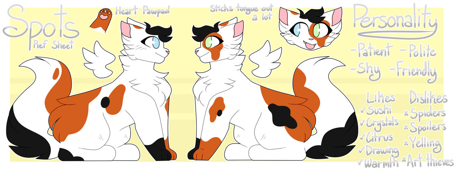 Spots Reference Sheet 2019 by CrystalCalico on DeviantArt