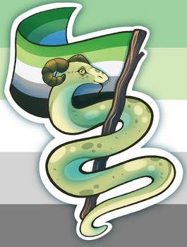 Aromantic Pride Snake