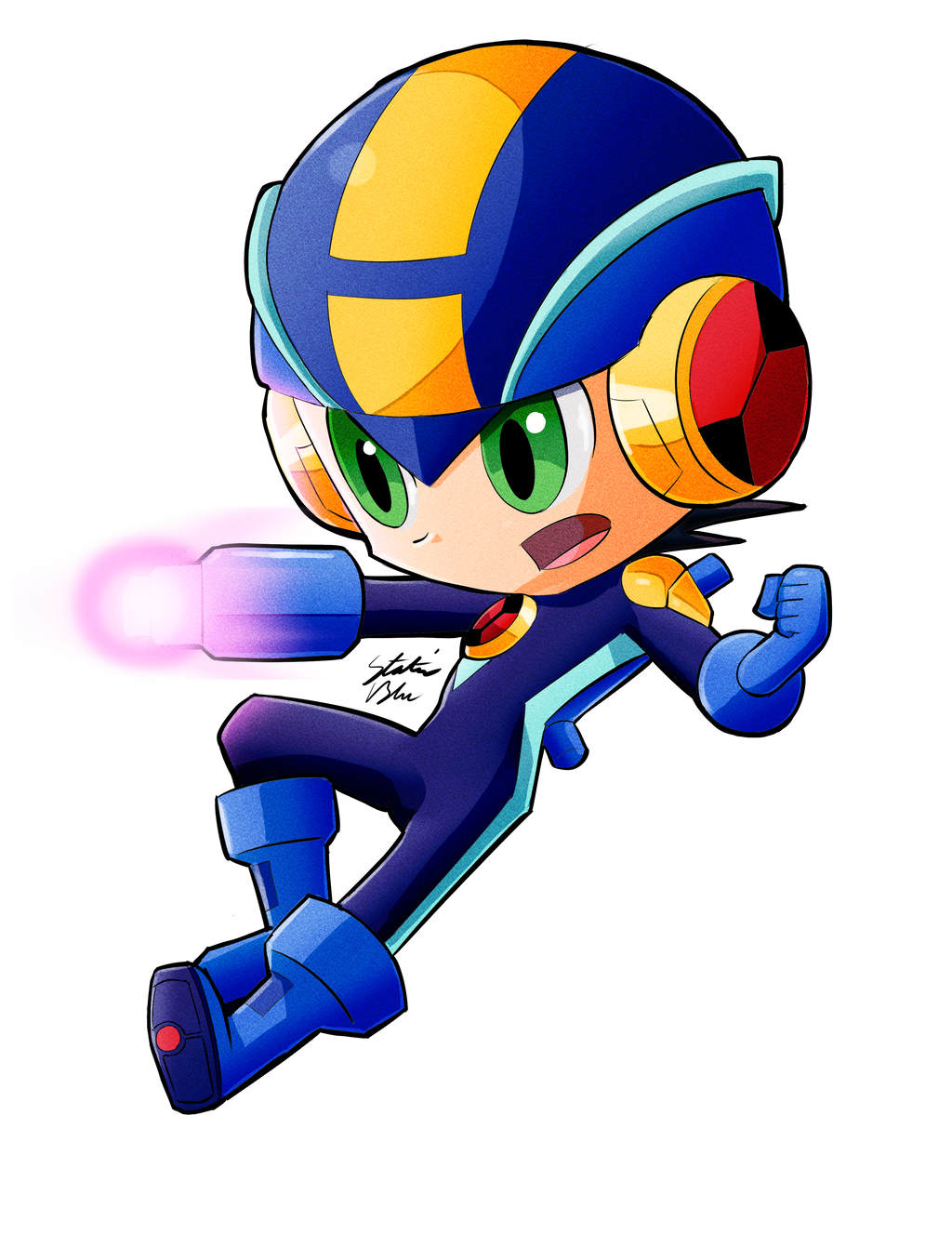 Megaman.EXE Chibi by StaticBlu on DeviantArt