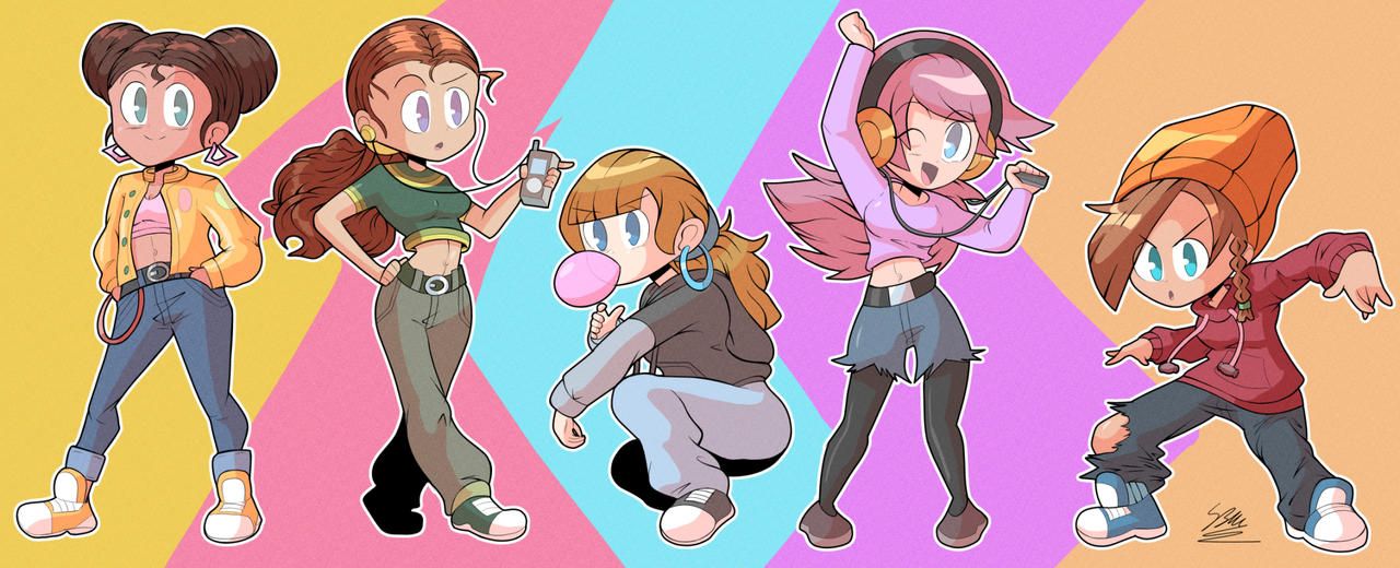 Moe Hip-Hop Girls by StaticBlu on DeviantArt